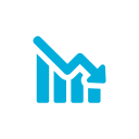 Reducing fuel costs icon